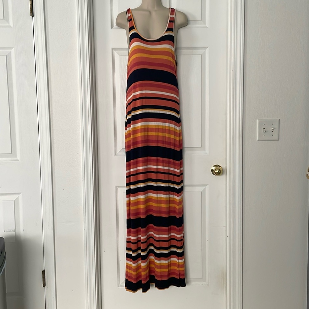 Pink Rose Muscle Maxi Dress